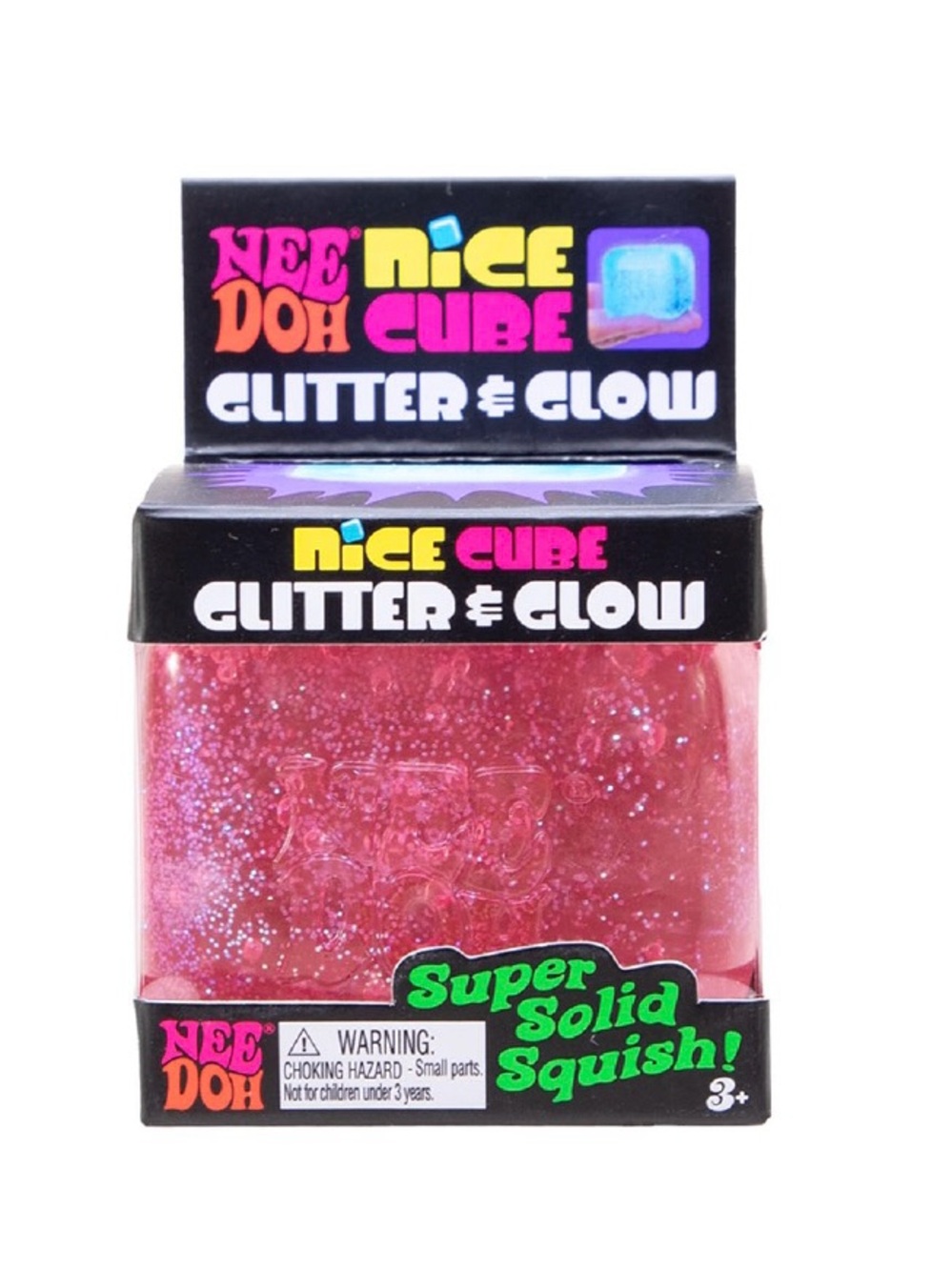 PINK GLITTER & GLOW NEEDOH NICE CUBE